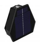 Seinapealne p&auml;ikesepaneeliga valgusti CristalRecord Diamant, IP54, must v.