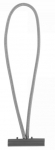 Elastne kumm T-lukuga Bradas BCT1-0415GY-B, 15 cm, kumm, hall, 10 tk
