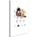 Reproduktsioon Artgeist Keep Calm and Love N9305-S, 20 cm x 30 cm
