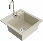 K&ouml;&ouml;givalamu koos kraaniga Mexen Vito, graniit, 49 cm x 52 cm x 21 cm, beež