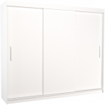 Riidekapp ADRK Antos, valge v., 58 cm x 250 cm x 215 cm