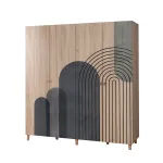 Riidekapp Kalune Design Loni 4 973, pruun v., 52 cm x 180 cm x 192 cm