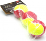 Tennisepallide komplekt Enero, punane v./roheline v., 3 tk