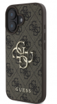 Telefoni &uuml;mbris Guess 4G Big Logo, Apple iPhone 16, pruun v.