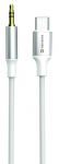 Audio adapter Swissten USB Type-C Male, 3.5 mm Male, 1.5 m, valge