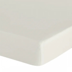 Voodilina Basic, kreemjasvalge, 160 x 200 cm, kummiga