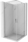 Du&scaron;ikabiin Mexen Exo 8110-080-080-01-00, ruudukujuline, aluseta, 80 cm x 80 cm x 200 cm