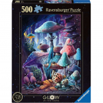 Pusle Ravensburger Glow In The Dark Mushrooms In The Moonlight, 49 cm x 36 cm, 500 tk, mitmev&auml;rviline