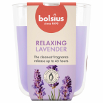 K&uuml;&uuml;nal, l&otilde;hna Bolsius Relaxing Lavender, 45 h, Violetne v.