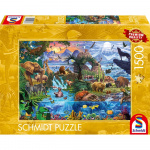 Pusle Schmidt Panorama Of The Animal World 58866, 49.3 cm x 69.3 cm, 1000 tk, mitmev&auml;rviline