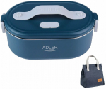 Konteiner toidu jaoks, soojendusega Adler AD 4522, 0.8 l, 11.2 cm x 19 cm, sinine v., 2 tk