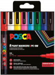 Universaalne markerite komplekt Posca PC-3M, &uuml;hepoolsed, mitmev&auml;rviline, 8 tk