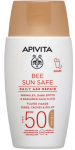 P&auml;ikesekaitsevedelik tooted n&auml;ole Apivita Bee Sun Safe Daily Anti-Aging Repair With Color SPF50, 50 ml