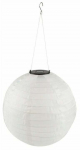 Rippuv t&auml;navavalgusti Volteno Kobos Solar, LED, IP44, valge v., 30 cm x 30 cm