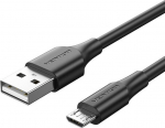 Juhe Vention CTIBH, USB Type A/Micro USB-B, 200 cm, must v.