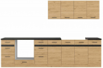 K&ouml;&ouml;gikomplekt Junona Line, bernstein oak v., 3 m