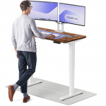Arvutilaud reguleeritava k&otilde;rgusega Desktronic HomePro, 120 cm x 60 cm, 63 - 128 cm, valge v./p&auml;hklipuu v.