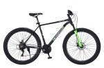 Jalgratas h&uuml;briid- Viper Crossride, 29 ", must v./roheline v.