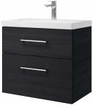 Vannitoakapp valamuga Riva SA63-22, woodflow ash v., 36.5 cm x 63.5 cm x 60 cm