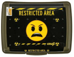Konteiner toidu jaoks Carla Emoji Danger, 1 l, 17 cm x 13 cm, kollane v./roheline v.