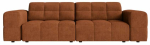 Diivan Cosmopolitan Design Chicago Chenille Eden 10, telliskivi punane v., 102 x 212 cm x 78 cm