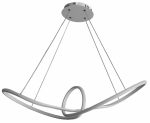 Valgusti lagi CristalRecord Lidias 93-350-60-180, LED, 2700 - 6500 &deg;K, 1 x 60 W, valge v. / roostevaba teras v.