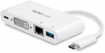 Dokkimisjaam StarTech USB C Multiport Adapter to DVI-D (Digital) Video - 60W PD DKT30CDVPD