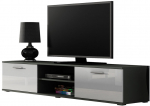 TV-laud Cama Meble Soho 180, valge v./hall v./tumehall v., 180 cm x 43 cm x 37 cm