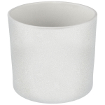 Lillepott Domoletti, keraamiline, valge v.