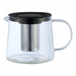 Teekann koos kurnaga King Hoff KH-4844, 1 l, l&auml;bipaistev v./must v.