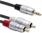 Kaabel Qoltec AKQOLIA00052340 RCA male, 3.5 mm, must v.
