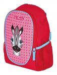 Laste seljakott Herlitz Zebra, punane, 10 cm x 21 cm x 29 cm