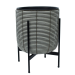 Lillepott Home4you Wicker 38102, plastik/metall, hall