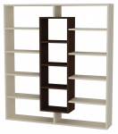 P&otilde;randariiul Kalune Design Ample Birch & Wenge, valge v./pruun v./beež v., 135.7 cm x 22 cm x 125 cm
