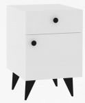 &Ouml;&ouml;kapp Kalune Design Pila 835PUQ2711, antratsiit v./valge v., 60 cm x 40 cm x 43.8 cm