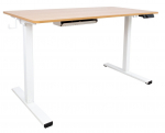 Kirjutuslaud reguleeritava k&otilde;rgusega Home4you Ergo 1, tamm v./valge v.