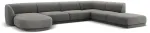 Nurgadiivan Micadoni Home Miley Velvet Panoramic 6 Seats, helehall v., parem, 327 x 245 cm x 74 cm