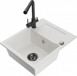 K&ouml;&ouml;givalamu Mexen Enzo 6506571005-20+671600-70+66911-70, graniit, 57 cm x 46 cm x 17.4 cm, valge/must