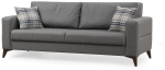 Diivanvoodi Atelier Del Sofa Kristal 3, tumehall v., 217 x 90 cm x 86 cm