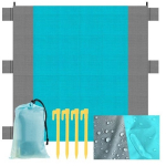 Matkamatt Trizand, t&uuml;rkiissinine v., 208 x 208 cm