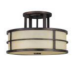 Valgusti lagi Elstead Lighting Fusion 3, E27, 3 x 60 W, pruun v.