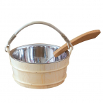 Saunakibu kulbiga Flammifera, puit, 5 l, 12 x 22 cm, pruun v.