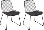 Toolide komplekt Beliani Pensacola, matt, must v., 57 cm x 52 cm x 83 cm, 2 tk