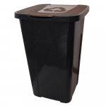 Sorteerimiskast NoName Greg, 50 l l, pruun v./must v.