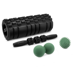 Massaažirull Spokey Mixroll, 33 cm, must v., 4 tk