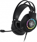 Juhtmega m&auml;nguri peakomplekt Deltaco DH220, must v.