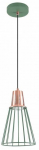 Valgusti rippuv GTV Kaliope 8044, E27, 1 x 40 W, kuldne v./roheline v.