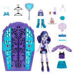 Nukk aksessuaaridega Mattel Monster High Skulltimate Secrets Garden Mysteries Twyla HYT72, 29 cm, sinine v.