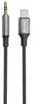 Audio adapter Swissten 73502307 3.5 mm Male, Lightning Male, 1.5 m, must v.