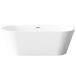 Vann, teisaldatav Invena Limnos, 170 cm x 75 cm x 58 cm, ovaalne, valge